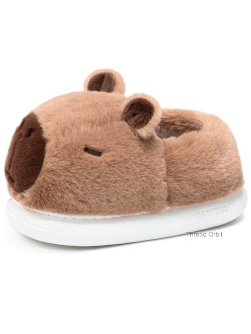 Capybara Slippers Fluffy Faux Fur Animal Print Unisex Cozy